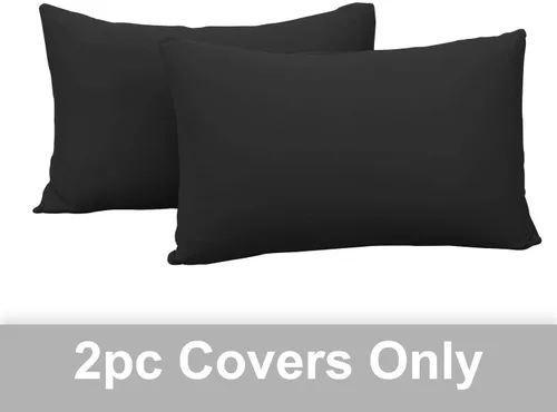 Vista 5 de N&Y HOME Juego de sábanas ajustables elásticas y fundas de almohada, color negro, tamaño matrimonial