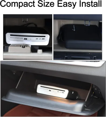 Vista 6 de Reproductor de CD Universal Externo para Coche USB Reproductor de CD Portátil para Coche USB Conexión para Navegación Android/TV/MacBook Pro/Laptops