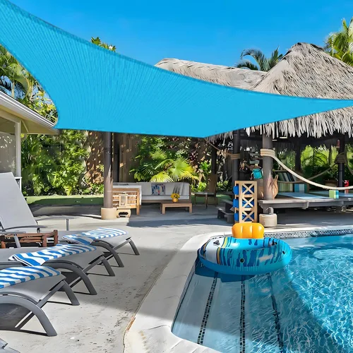 Vista 13 de Coolboys - Toldo parasol rectangular de 10 x 13 pies, protección UV, toldo para exteriores en crema mantequilla, para patio, césped, jardín