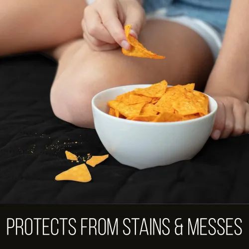 Vista 2 de Sofa Shield - Funda de esquina reversible en L de tumbona, sofá y silla, microfibra acolchada, protector antimanchas resistente al desgarro