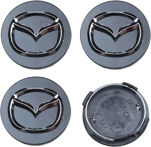 Vista 5 de 4 piezas de tapas centrales de rueda para Nissan, 54mm/2.12 pulgadas, tapas de cubo de rueda de automóvil, cubierta de cubo central de llanta ABS