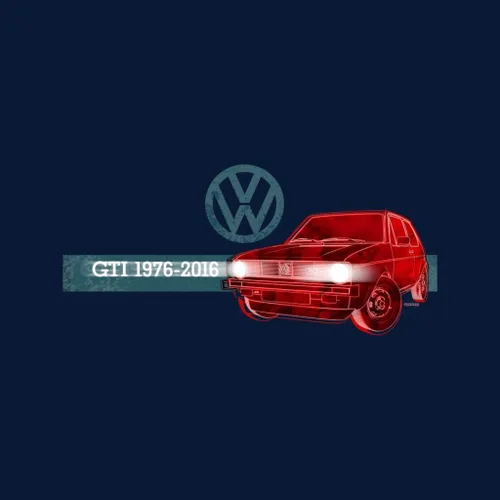 Vista 2 de Volkswagen Golf GTI History - Camiseta para hombre