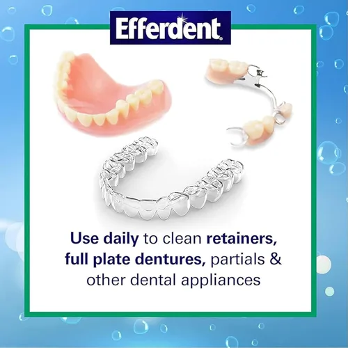 Vista 7 de Efferdent Tabletas limpiadoras y retenedoras dentales y baño dental, 4 tabletas (paquete de 2)