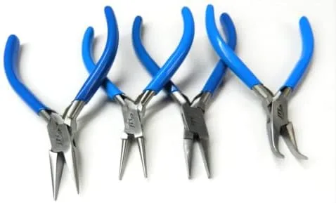 Vista 9 de Juego de 4 alicates para hacer joyas, juego de alicates de joyería para envolver pasatiempos JTS