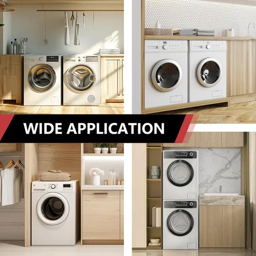 Vista 6 de Caja de salida para lavadora EFIELD, entrada Pex de 1/2 pulgada con crimpado con drenaje central, color blanco, (WM002)