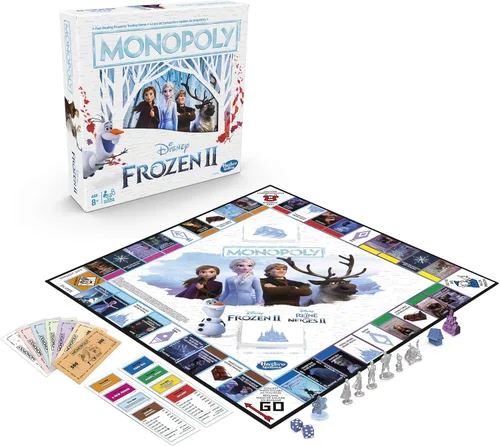 Vista 3 de Hasbro Disney Frozen II Monopoly (bilingüe - Inglés/Francés)