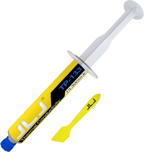 Vista 9 de JLJ Pasta térmica 0.05 oz compuesto de grasa de silicio de alto rendimiento para CPU y disipador de calor