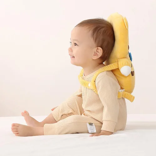 Vista 4 de Feidoog Baby Head Protector Cushion Backpack with 3 Baby Knee Pads for Walking & Crawling