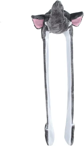 Vista 4 de TONWHAR Sudadera con capucha de animales de dibujos animados con bufanda y guantes adjuntos