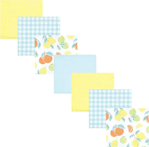 Vista 203 de Hudson Baby Paquete de 7 mantas receptoras unisex de franela de algodón para bebé, Dino Friends, talla única