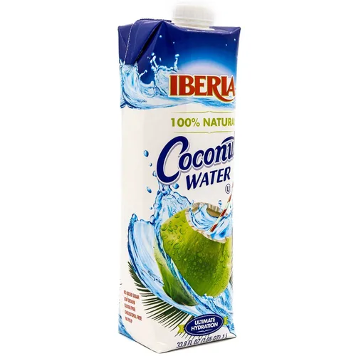 Vista 3 de Iberia Agua de coco, 1 litro, 100% agua de coco natural sin ingredientes adicionales