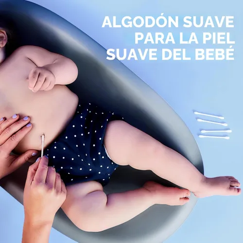 Vista 6 de Q-tips Hisopos de algodón, originales, para el hogar, primeros auxilios y belleza, 100% algodón, 500