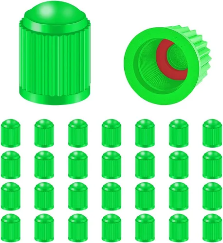 Vista 9 de 30 tapas de válvula de neumático, tapas de aire de plástico a prueba de polvo para neumáticos de automóvil, cubiertas herméticas de vástago