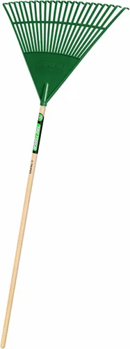 Vista 3 de Truper, rastrillo para jardín, profesional, de acero, Tru Built - Rastrillo de hojas acero con cabeza de 48,2 cm