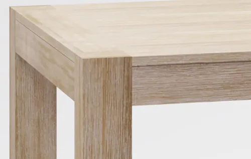 Vista 5 de Midtown Concept Vichy - Juego de mesa rectangular para patio, 9 piezas, madera de eucalipto, ideal para interiores, color marrón