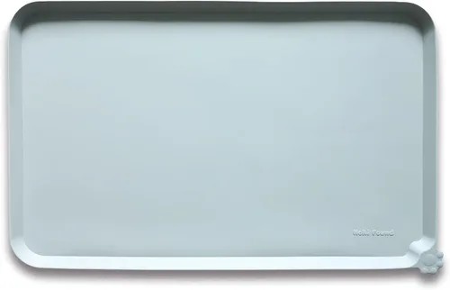 Vista 41 de Hoki Found - Bandeja de silicona para comida de mascotas, tapetes de borde alto para perros y gatos, tapetes impermeables para comida de perros