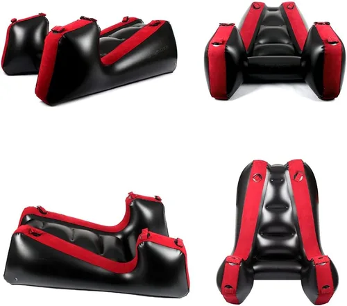 Vista 4 de PLKO Sofá inflable con cojín de almohada, sofá cama inflable, sofá inflable portátil, sofá inflable de relajación, talla única, AX33167