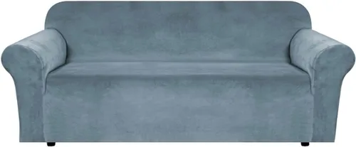 Vista 22 de H.VERSAILTEX Fundas de Sofá de Terciopelo Elástico Fundas de Sofá Grande Fundas de Sofá Protector de Muebles Suave con Fondo Elástico