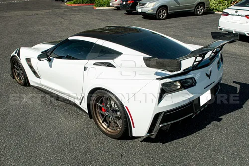 Vista 2 de Repuesto para modelos de carrocería ancha Chevrolet Corvette C7 2014-2019 GM Factory XL Extendido Estilo Trasero Guardabarros Lateral Cuarto Panel