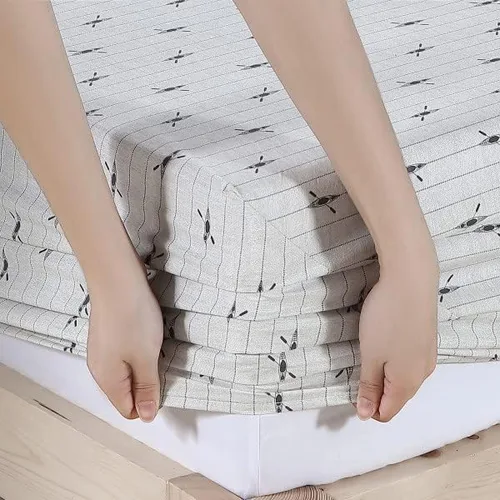 Vista 6 de Eddie Bauer - Sábanas tamaño Queen, juego de ropa de cama de percal de algodón, decoración del hogar crujiente y fresca (río abajo, Queen)