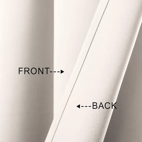 Vista 8 de Cortinas con cenefa beige de Mrs.Naturall para ventanas de 36x16 pulgadas de largo