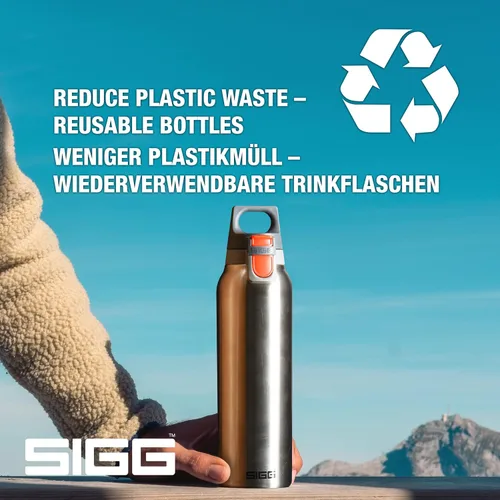 Vista 5 de SIGG - Botella de agua aislada - Thermo Flask H&C ONE cepillado - Infusor de té extraíble - A prueba de fugas - Sin BPA - Acero inoxidable 188