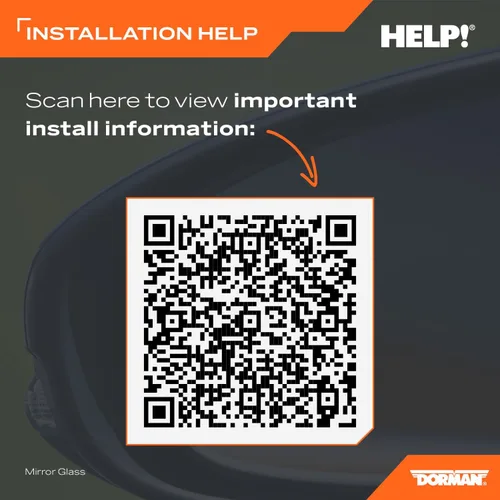 Vista 2 de Dorman 56046 Espejo de vidrio con calefacción para puerta lateral del pasajero compatible con modelos seleccionados