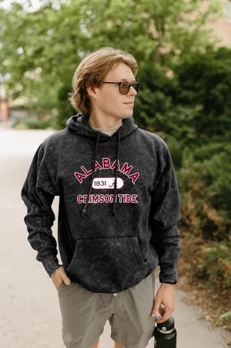 Vista 2 de Blue 84 NCAA - Sudadera con capucha unisex para adultos con licencia oficial de Mineral Wash