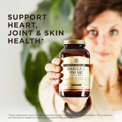 Vista 5 de Solgar Omega 3 Epa y Dha de triple fuerza de 0.03 oz, 3, 3