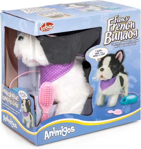 Vista 3 de Tobar Animigos Fancy French Bull Dog - Juguete suave electrónico