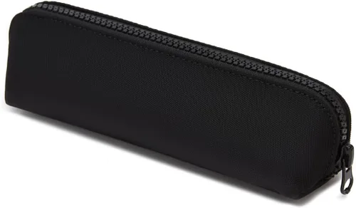 Vista 18 de Caja de lápices de lona de algodón y bolsa de lápices multifuncional simple con cremallera Almacenamiento portátil (negro)