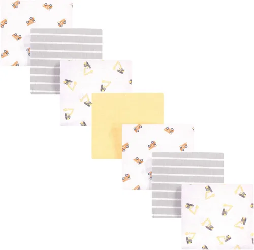 Vista 82 de Hudson Baby Paquete de 7 mantas receptoras unisex de franela de algodón para bebé, Dino Friends, talla única