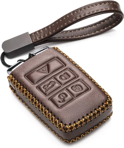 Vista 7 de Vitodeco Funda de piel auténtica para llavero inteligente compatible con Land Rover Discovery, Range Rover, Defender (modelos 2017 - 2026), 5