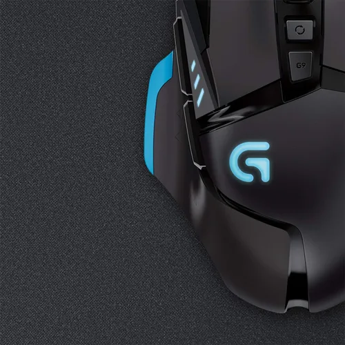 Vista 4 de Logitech G640 - Alfombrilla de mouse para juegos de tela, fricción superficial moderada, textura de superficie consistente, estable, enrollable