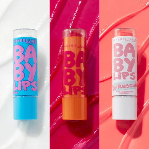 Vista 5 de Maybelline New York - Baby Lips Bálsamo labial hidratante, paquete de 3 unidades, básicos del cuidado de labios, 3 tonos