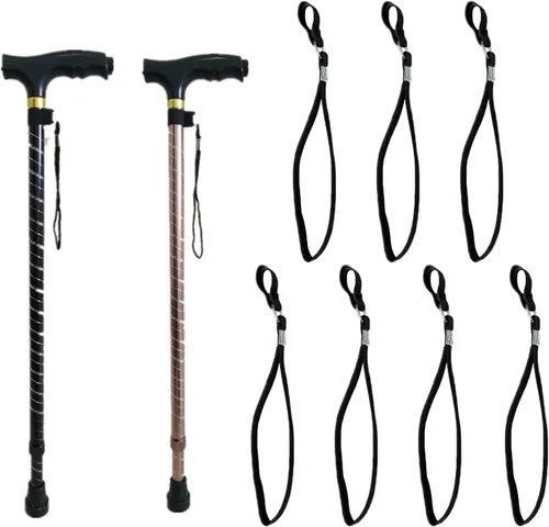 Vista 3 de 20 correas de muñeca de bastón, accesorios de bastón, correas elásticas de repuesto para bastones y bastones