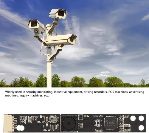 Vista 2 de Qiilu Ov5640 Webcam 2 millones de píxeles 60 ° lente gran angular módulo de cámara USB con chip Ov2659