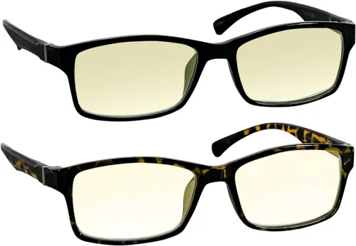 Vista 5 de TruVision Readers - 9601 Gafas de Lectura para Computadora con Bloqueo de Luz Azul, Lentes Acrílicas Antirreflejantes