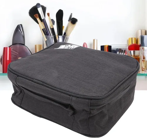 Vista 2 de Pongnas Cable Organizer Bag, Cable Storage Case Electronic Accessories Carry Case with Rain Proof Oxford Fabric & Elastic Dividers for Travel Office