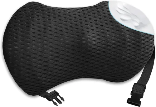 Almohada de apoyo lumbar con correas ajustables para aliviar el dolor de espalda baja. Almohada de apoyo lumbar de espuma viscoelástica de sproerden