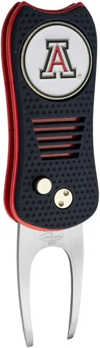 Vista 32 de Team Golf NCAA - Herramienta de divot de hoja conmutadora con marcador magnético de doble cara, presenta diseño patentado de una sola punta, causa