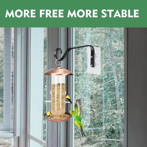 Vista 2 de DECOHS 3 ganchos para colgar comederos de pájaros en ventana, ganchos fuertes para colgar comederos de pájaros, soporte para comederos de pájaros