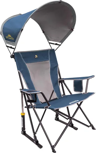 Vista 10 de GCI Outdoor Comfort Pro Rocker Silla Mecedora para Exteriores con Portavasos