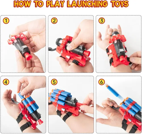Vista 2 de Juguetes de araña de superhéroes para niños de 4 a 6 años (TACW)