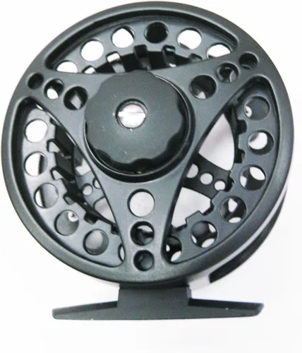 Vista 2 de KUFA Carrete de mosca 5/6 con eje grande (tamaño: 5/6; aluminio fundido)