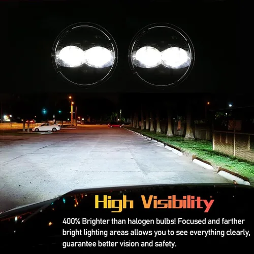 Vista 2 de Z-OFFROAD Conjunto de luces antiniebla LED de 4.5 pulgadas y 48 W, compatible con Ford Ranger 2007-2014 2008 2009 2010 2011 – 1 par