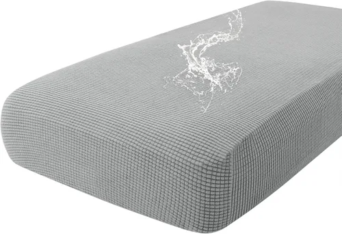 Vista 116 de hyha Fundas impermeables para cojines de sofá para mascotas, funda antideslizante para asiento de sofá para perros lavable, tela de jacquard