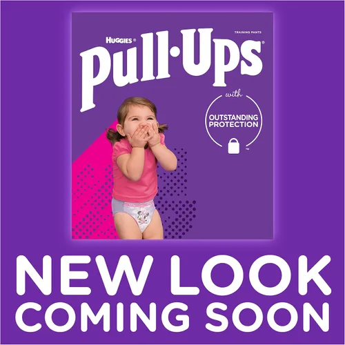 Vista 2 de Pull-Ups Learning Designs - Pantalones de entrenamiento para niñas, 2T-3T (18-34 libras), 25 unidades (el embalaje puede variar)