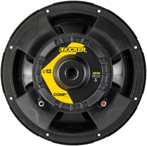 Vista 4 de Kicker Subwoofer clásico 43C124 Comp SVC de 4 ohmios de 12 pulgadas (renovado)
