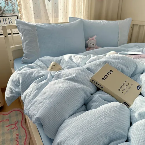 Vista 39 de mixinni Juego de funda de edredón de algodón floral para niñas y adolescentes, con lazos de cremallera, fácil cuidado, ultra suave y transpirable